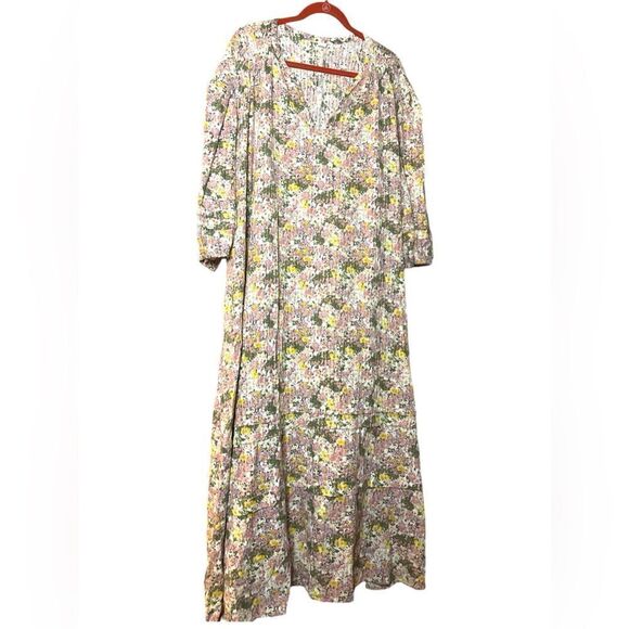 C A S L O N MAXI FLORAL BALLOON SLEEVES - Picture 2 of 8